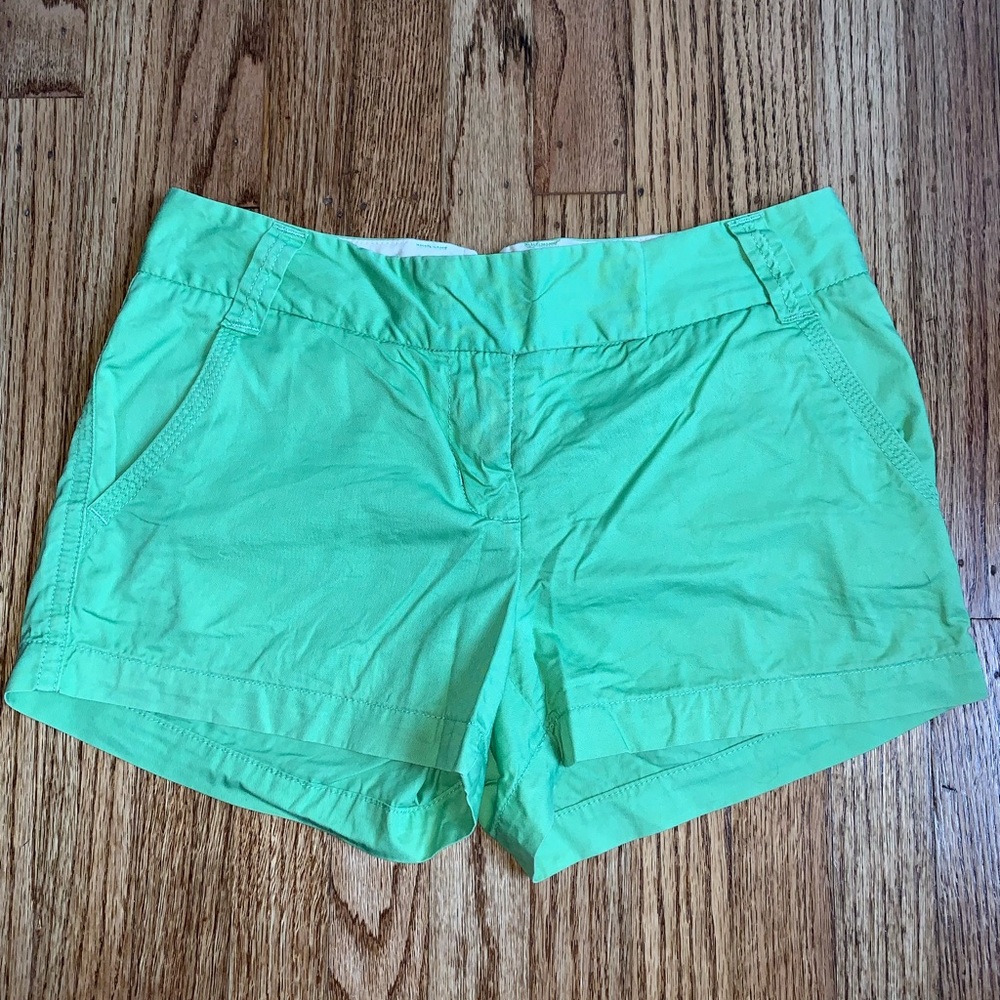 J. Crew Factory Green Chino Shorts